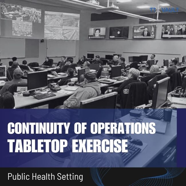 Public Health Setting - Continuity of Operations Tabletop Exercise